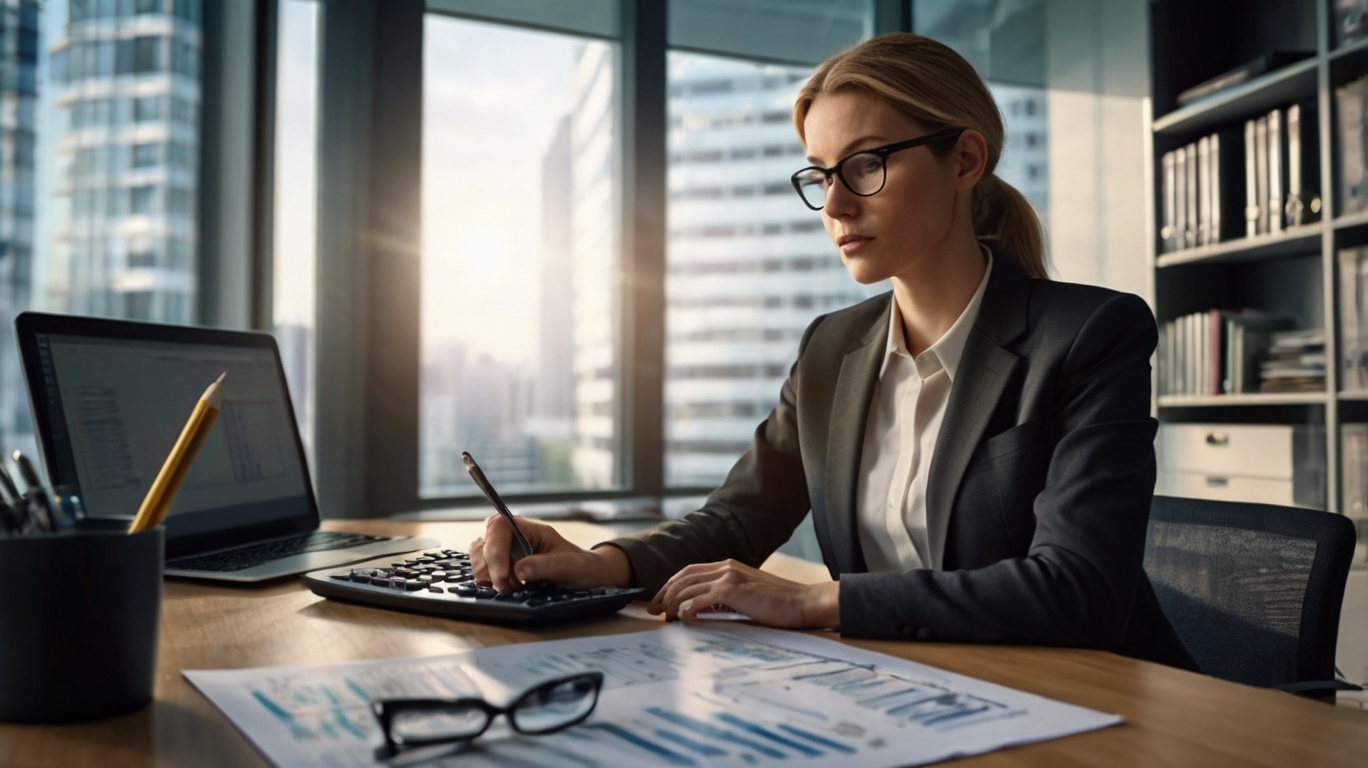 Financial consultants working